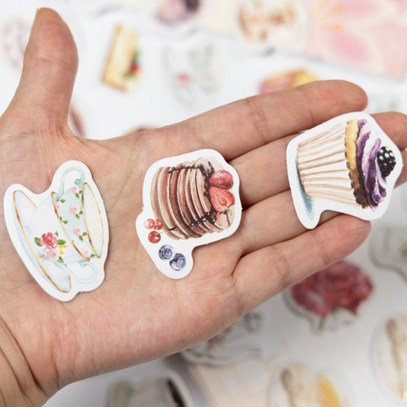 46 pcs Tea Time Stickers - Picture 2 of 3